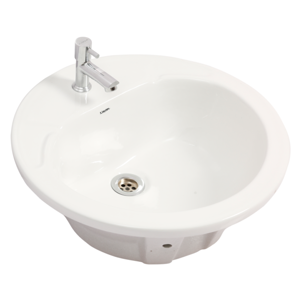 over counter wash basin height