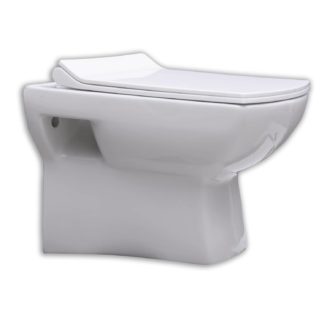 Ceramic Wall Hung Wc with soft close seat cover-jaquar wall hung