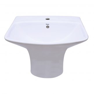 Glen Wash Basin with Integrated Half Pedestal