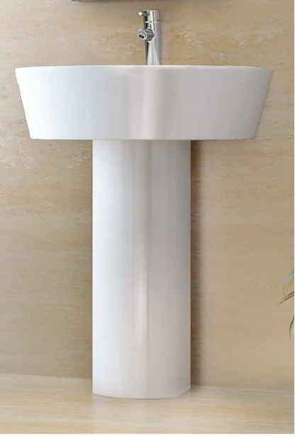 Topaz Wash Basin with Full Pedestal